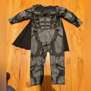 Kids Tactical Batman Costume in Black and Gray with Cape by Justice League